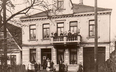 Wohnhaus in der Düsternstraße 19 um 1900